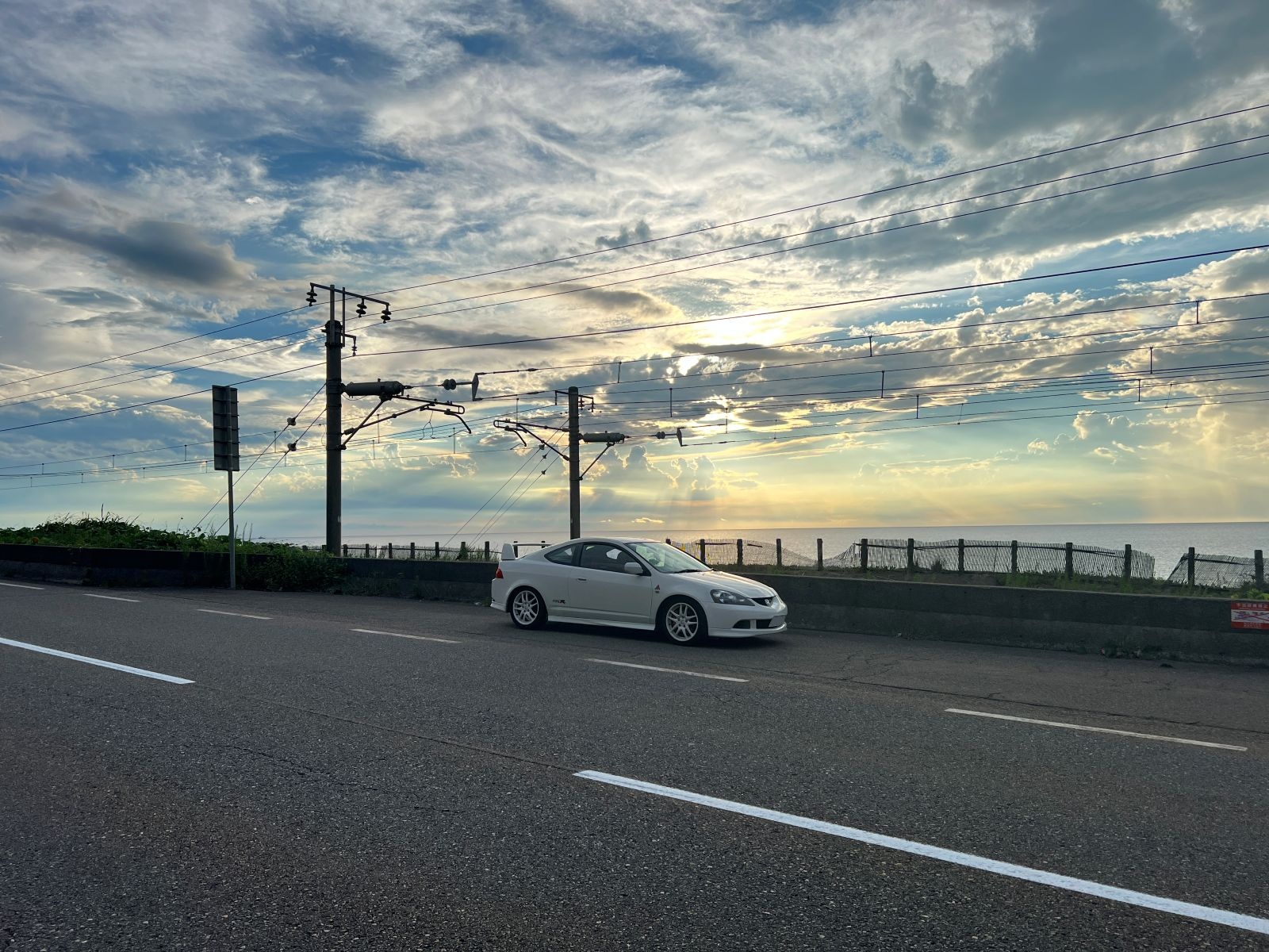 新潟県 日本海（相変わらずの曇り空）