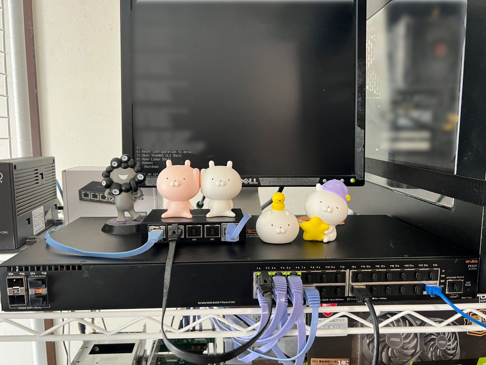 Ubiquiti EdgeRouter Xとネットワークスイッチのポート